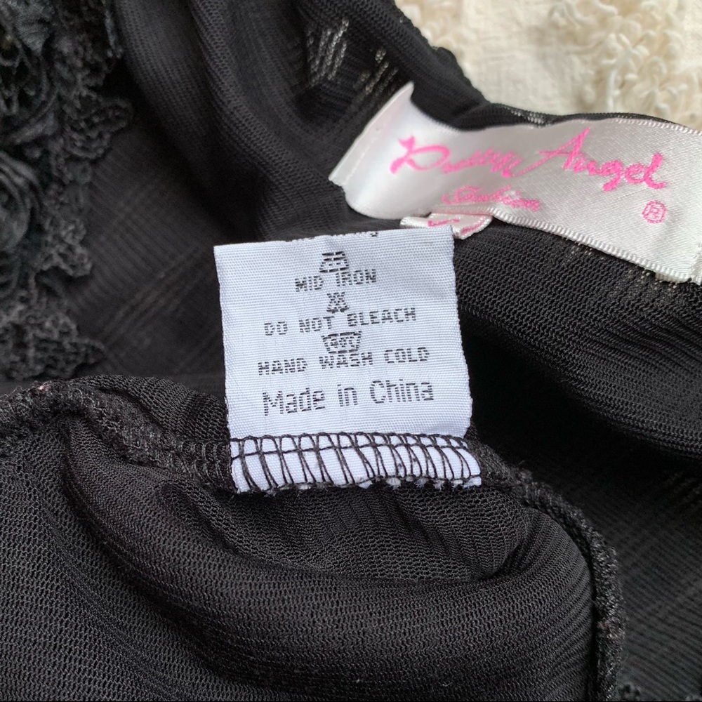 Gothic Ruffle Lace Layered top small - Picture 10 of 12